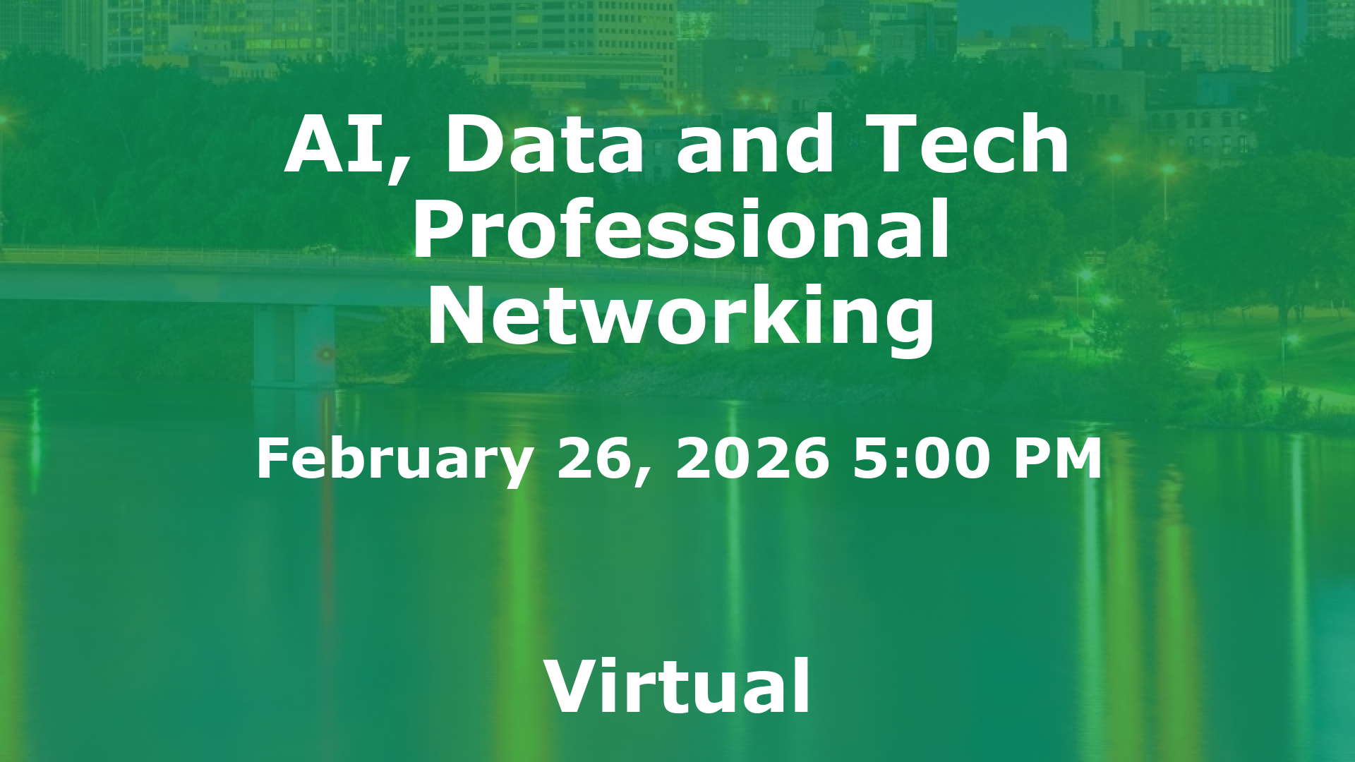 AI, Data and Tech Professional Networking event image